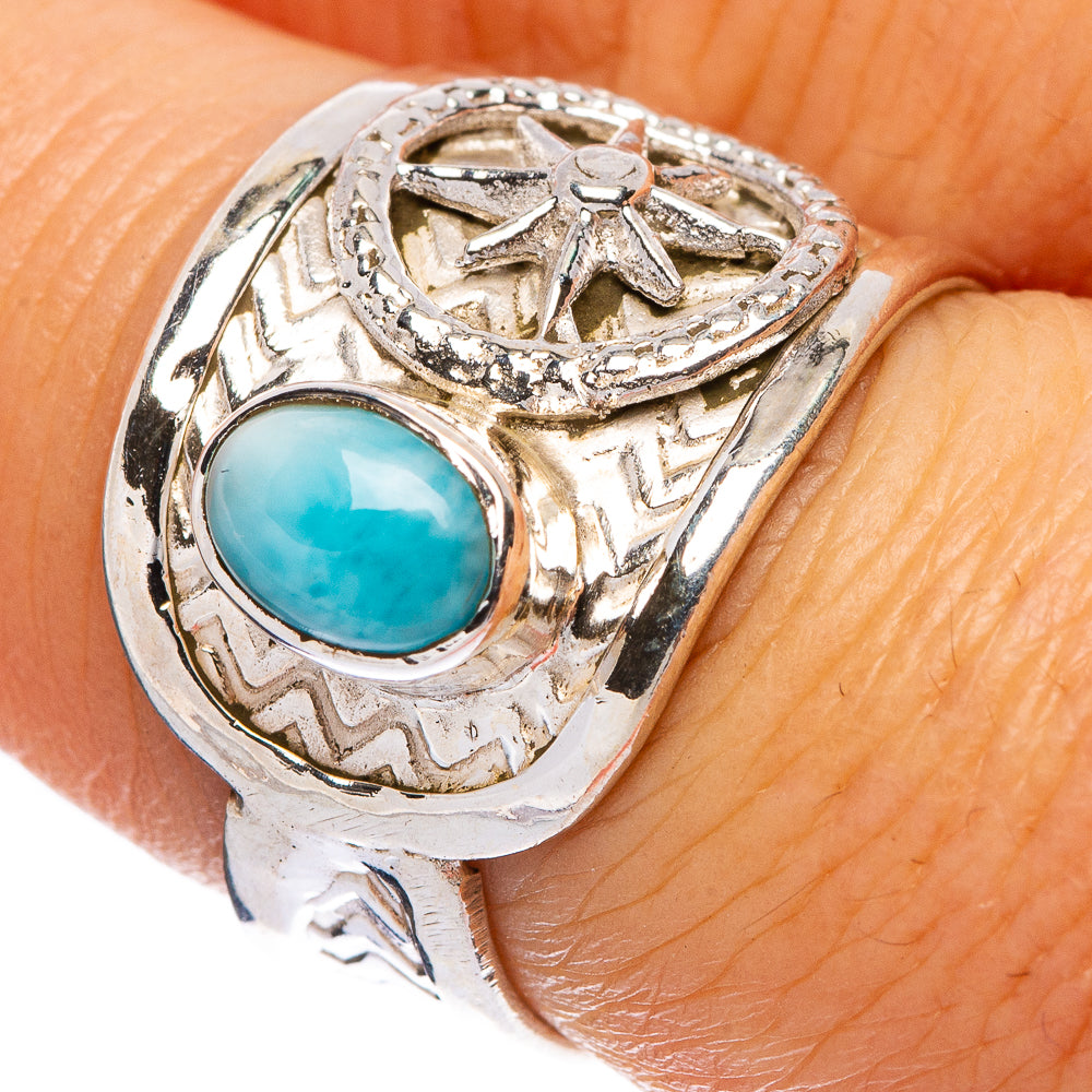 Larimar Ring Size 6.75 (925 Sterling Silver) R146218