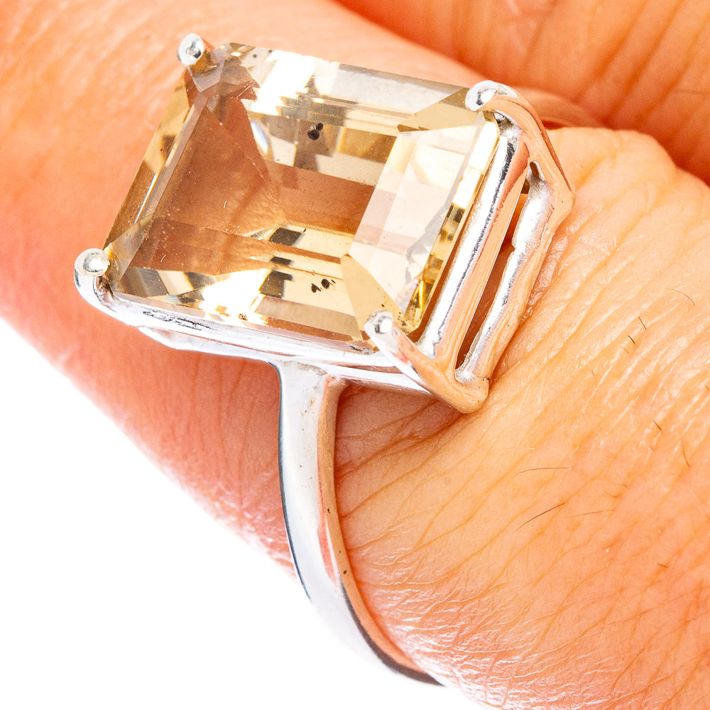 Faceted Citrine Ring Size 8.75 (925 Sterling Silver) R146913