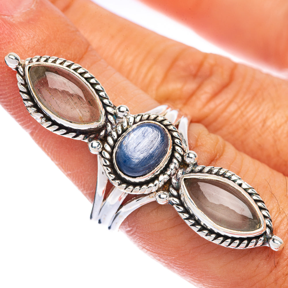 Large Kyanite, Aquamarine Ring Size 7 (925 Sterling Silver) R144685
