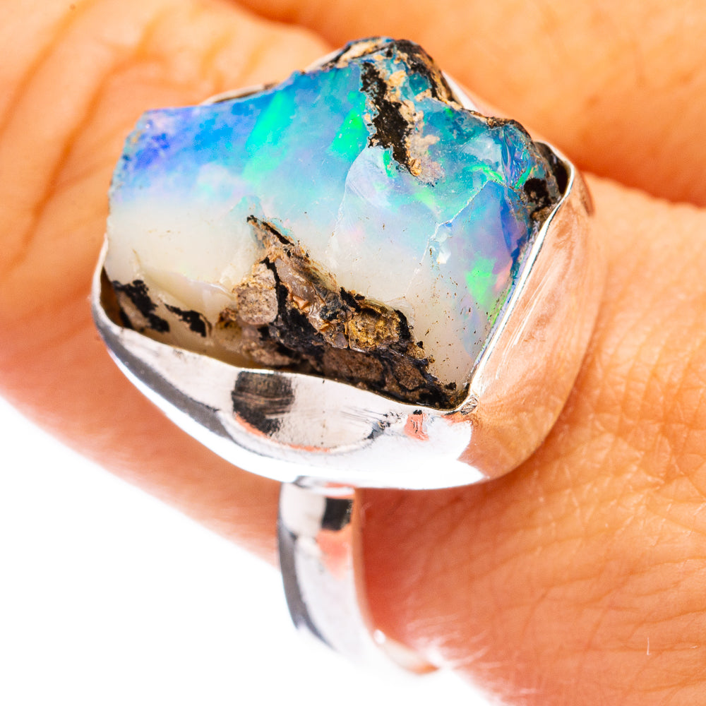 Raw Ethiopian Opal Ring Size 10.75 (925 Sterling Silver) R142794
