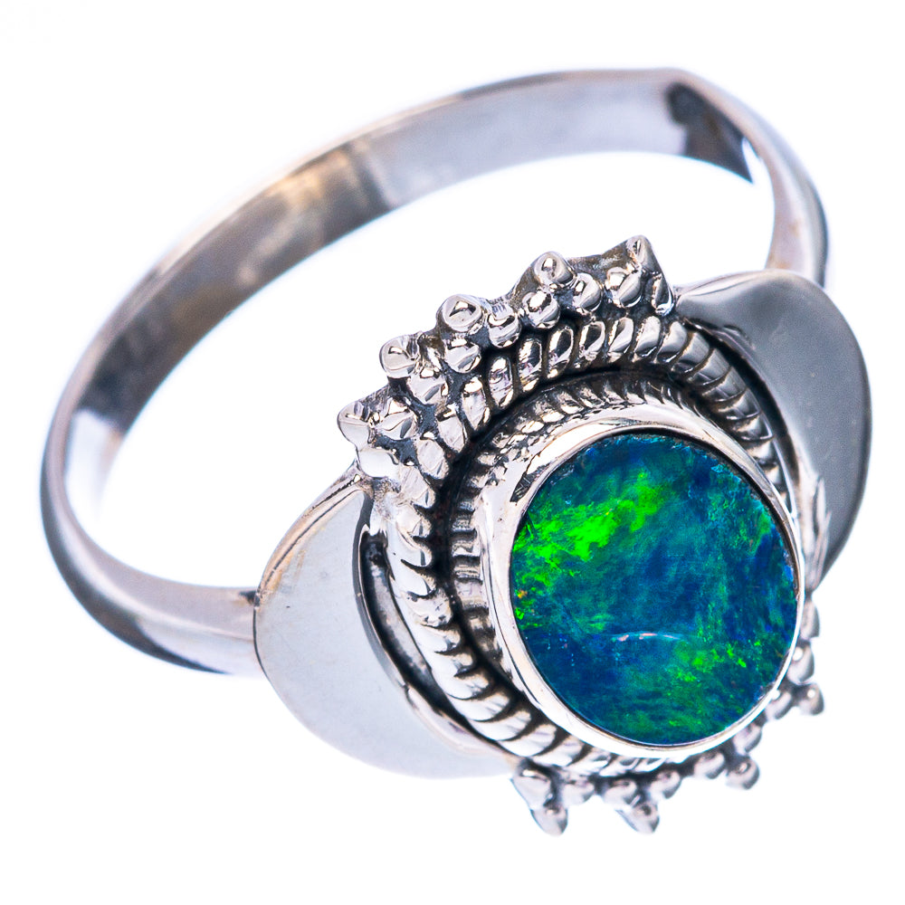 Rare Doublet Opal Ring Size 6.5 (925 Sterling Silver) R4425