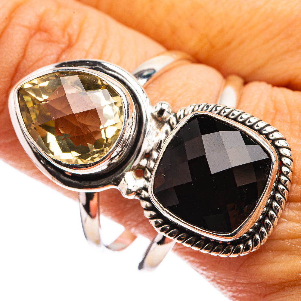 Large Multi-Topaz Ring Size 11.25 (925 Sterling Silver) R142889