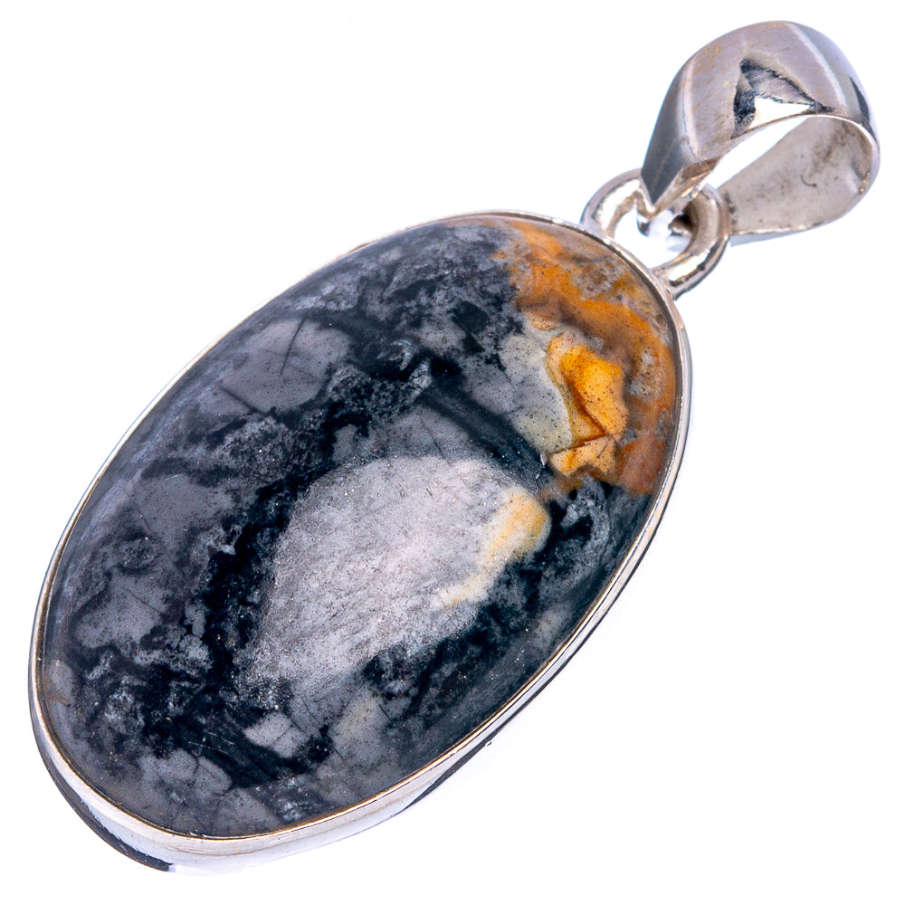 Picasso Jasper Pendant 1 3/8" (925 Sterling Silver) P43500