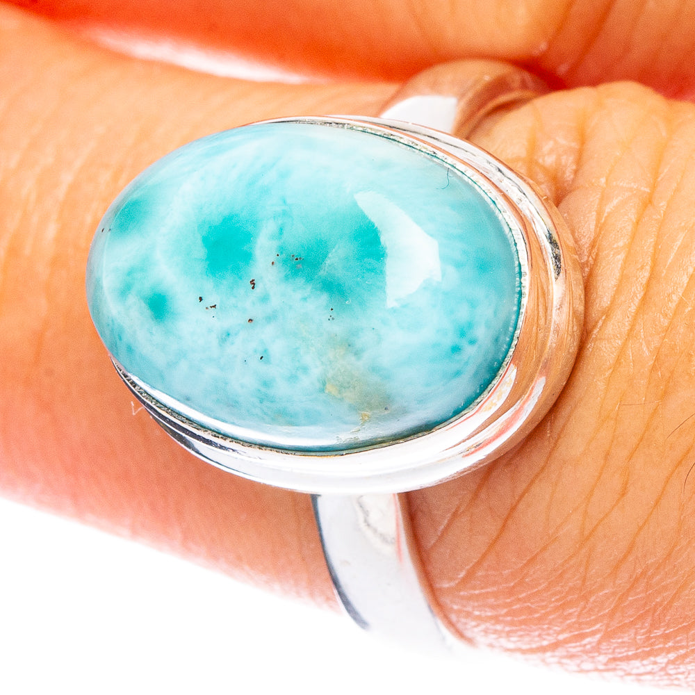 Larimar Ring Size 7 (925 Sterling Silver) R6782