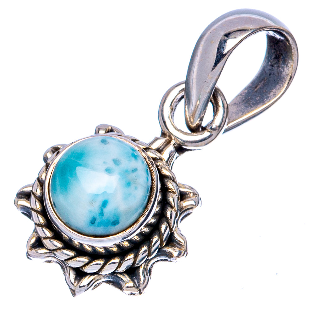 Larimar Dainty Pendants 7/8" (925 Sterling Silver) P42249