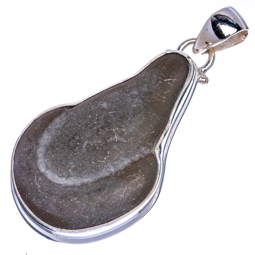 Menilite Opal  Pendant 2 1/8" (925 Sterling Silver) P40766