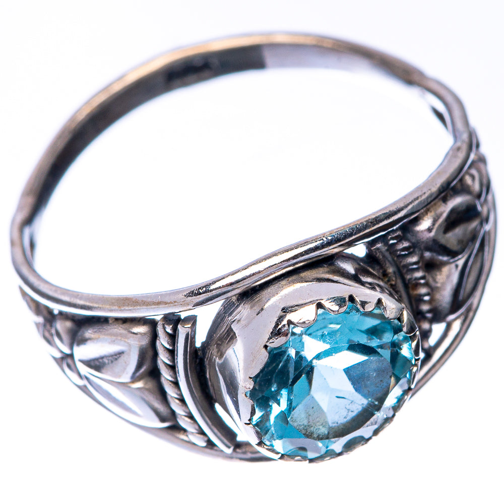 Blue Topaz Dainty Ring Size 6.75 (925 Sterling Silver) R145246