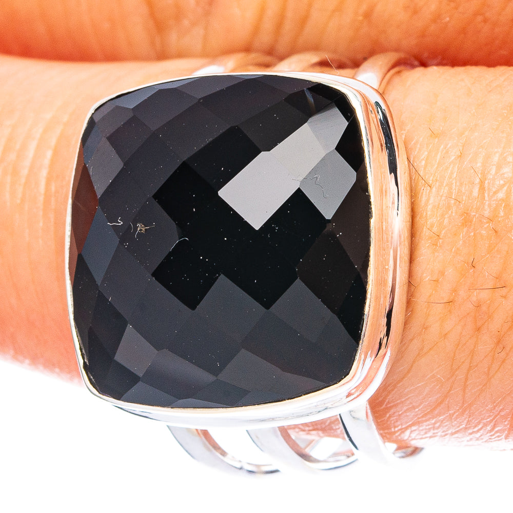 Black Onyx 925 Sterling Silver Ring Size 10 (925 Sterling Silver) R6199