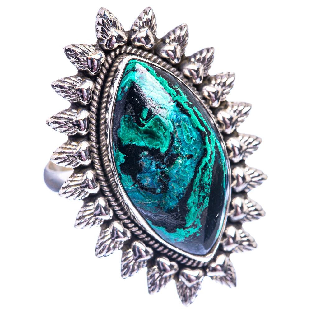 Large Malachite Ring Size 10 (925 Sterling Silver) R142336