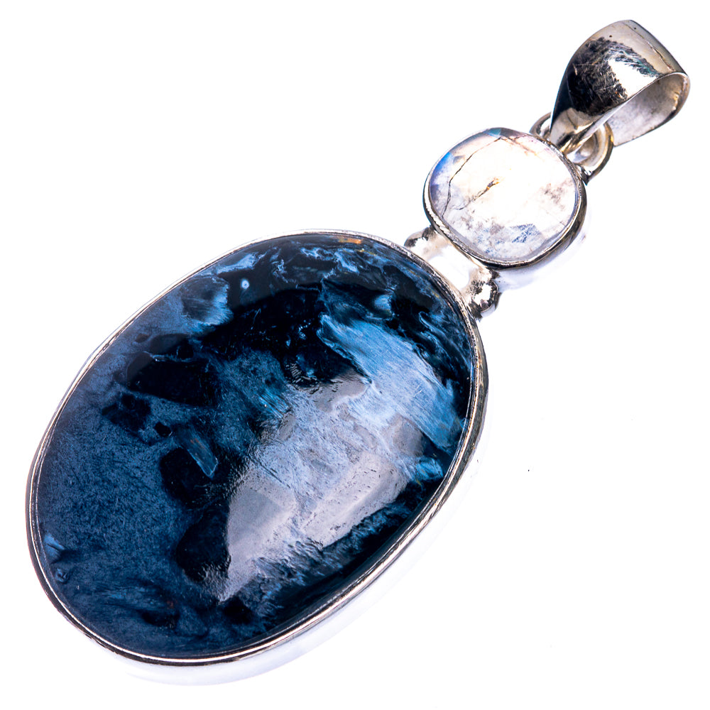 Pietersite, Rainbow Moonstone Pendant 1 7/8" (925 Sterling Silver) P39349