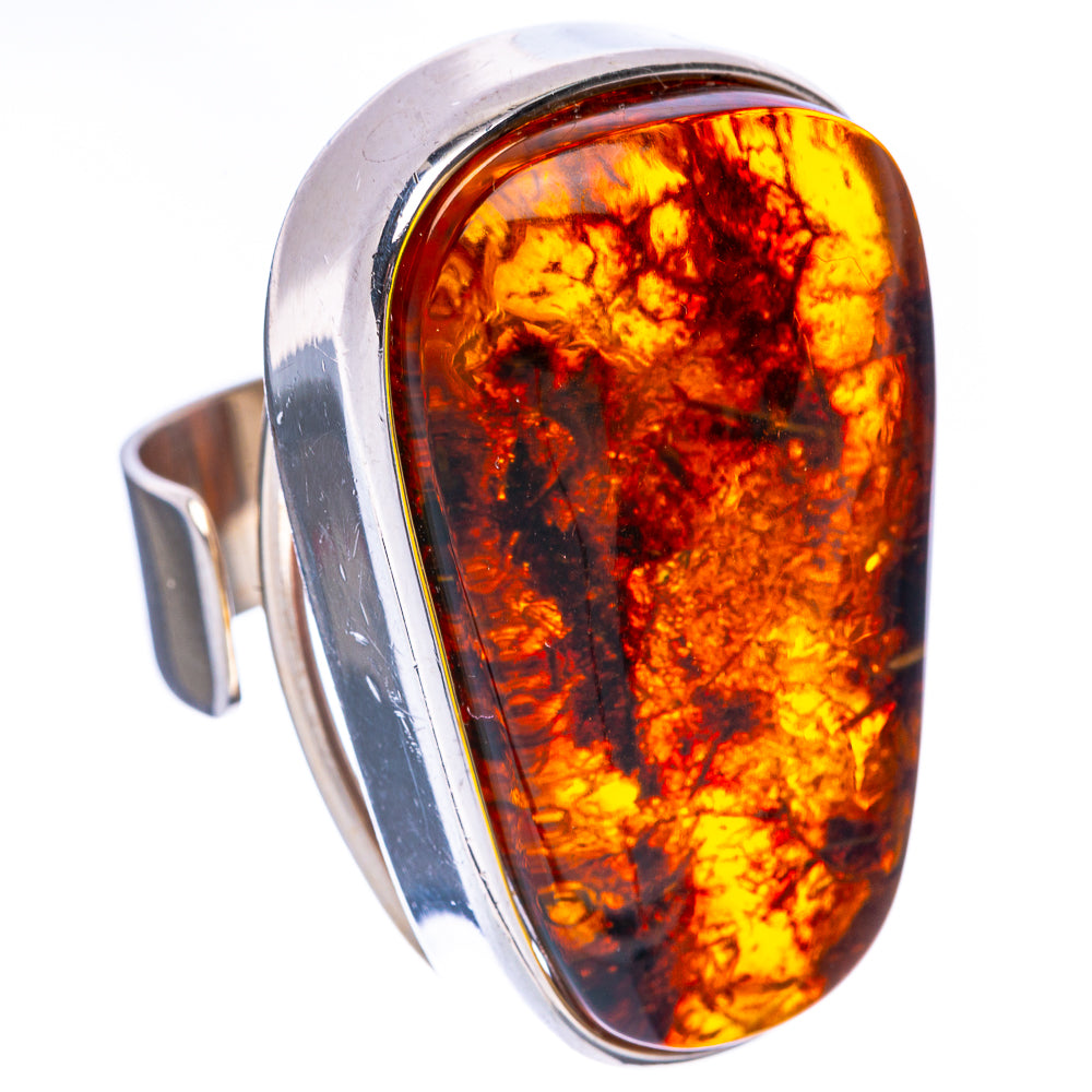 Baltic Amber Ring Size 8 (925 Sterling Silver) R1902