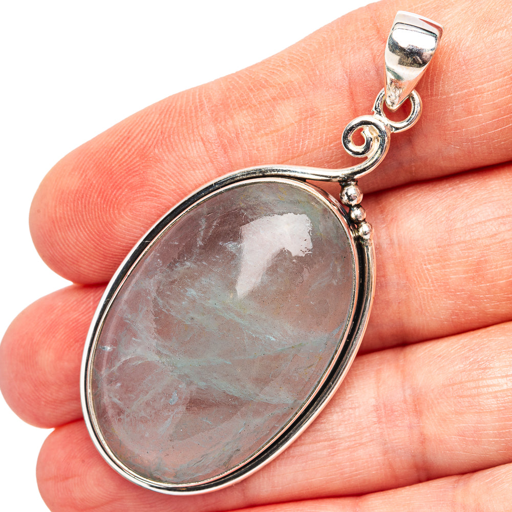 Premium Aquamarine Pendant 2 1/4" (.925 Sterling Silver)