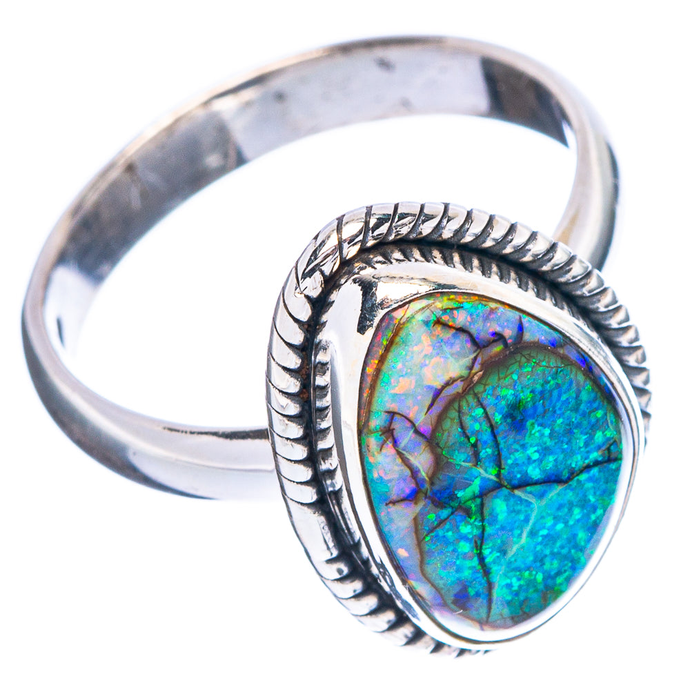 Rare Sterling Opal Ring Size 7 (925 Sterling Silver) R4685