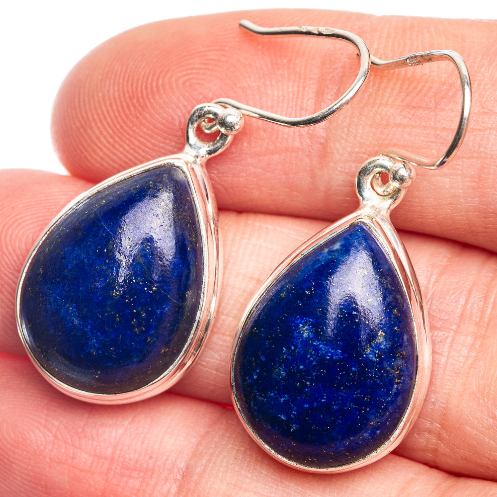 Lapis Lazuli Earrings 1 3/8" (925 Sterling Silver) E432655