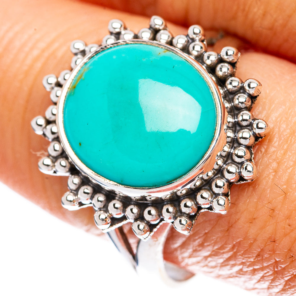 Rare Kingman Turquoise Ring Size 9.75 (925 Sterling Silver) R1981