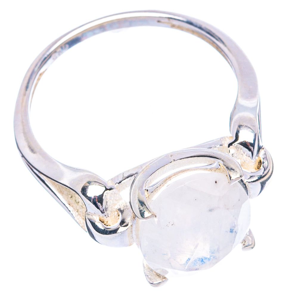 Rainbow Moonstone Ring Size 7.75 (925 Sterling Silver) R4844