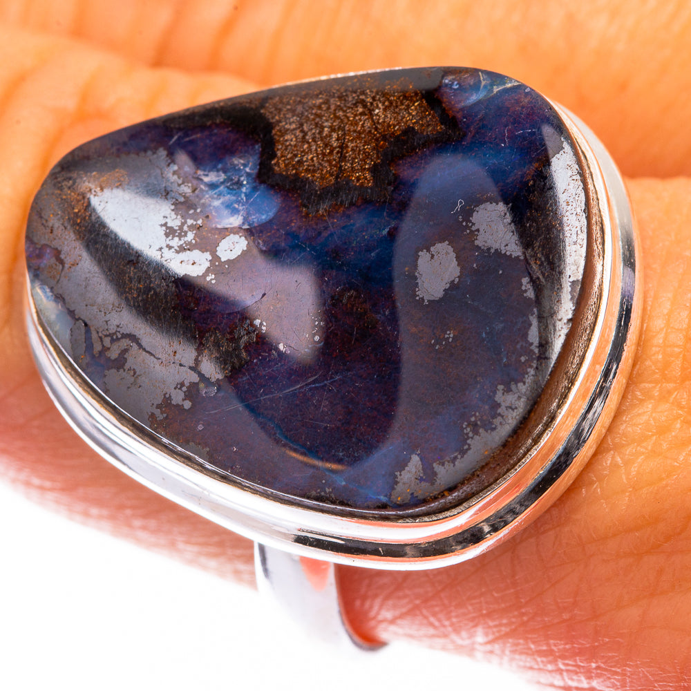 Large Boulder Opal Ring Size 9.5 (925 Sterling Silver) R141185