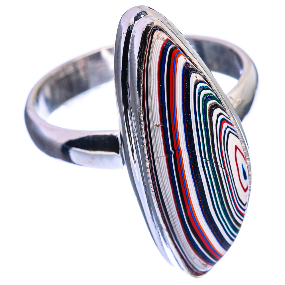 Fordite Ring Size 8.5 (925 Sterling Silver) R142454