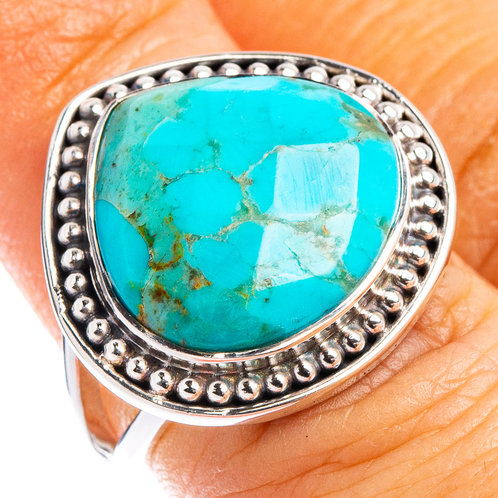 Premium Turquoise Ring Size 5.75 (.925 Sterling Silver)