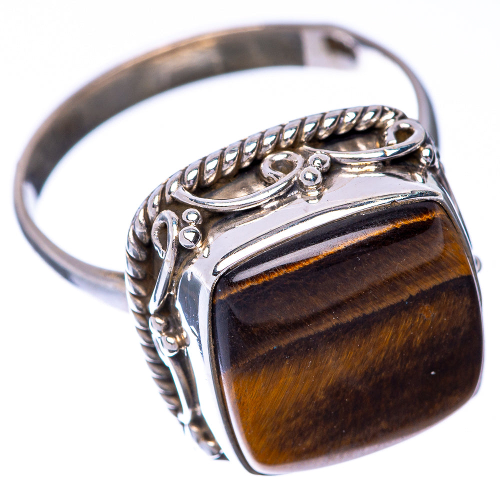 Tiger Eye Ring Size 7.5 (925 Sterling Silver) R145119