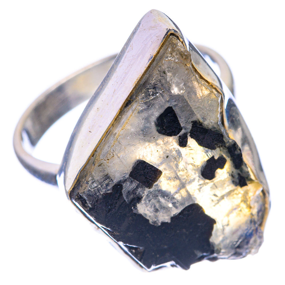 Rough Rainbow Moonstone Ring Size 7.5 (925 Sterling Silver) RING143293