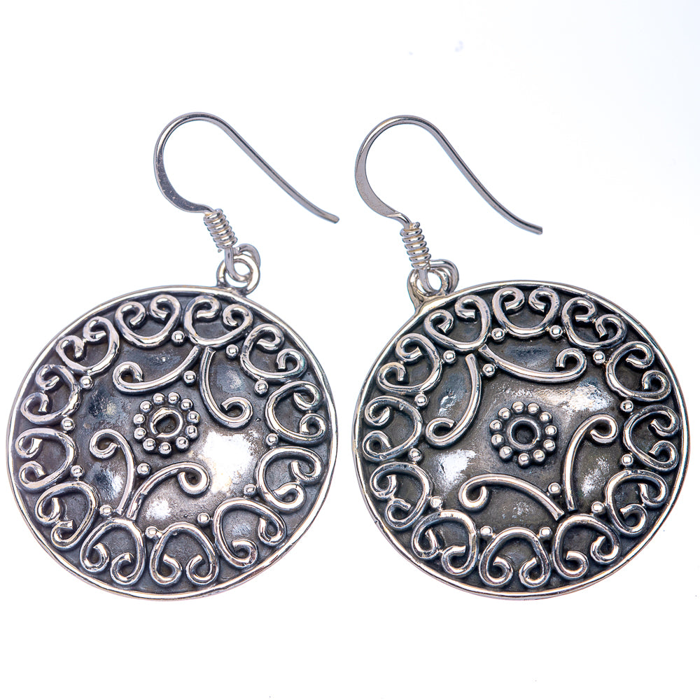 Filigree Earrings 1 5/8" (925 Sterling Silver) E433158