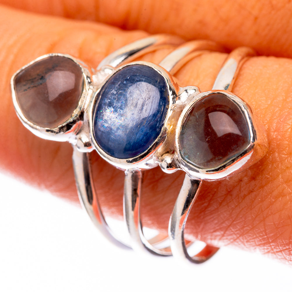 Kyanite, Blue Fluorite 925 Sterling Silver Ring Size 10.5 (925 Sterling Silver) RING140371