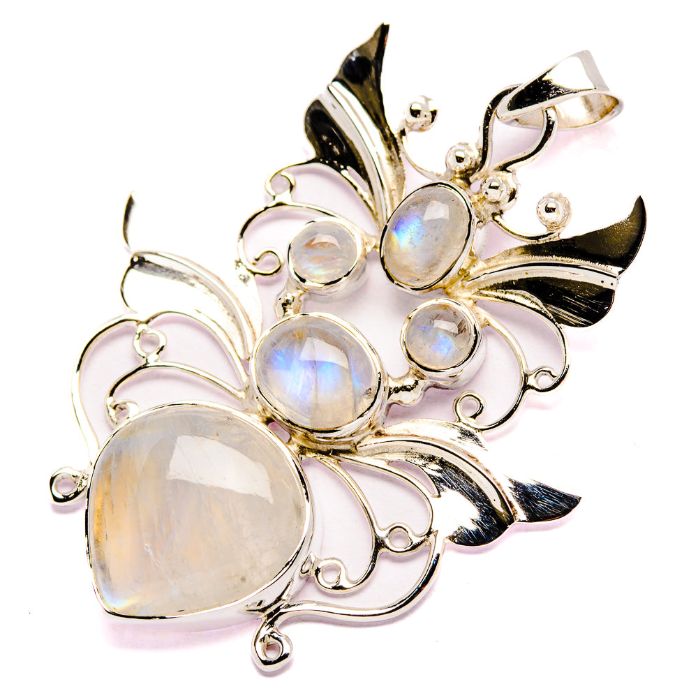Signature Rainbow Moonstone Pendant 2 1/4" (925 Sterling Silver) PD37834