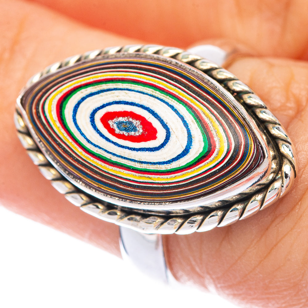 Fordite Ring Size 6 (925 Sterling Silver) R144742