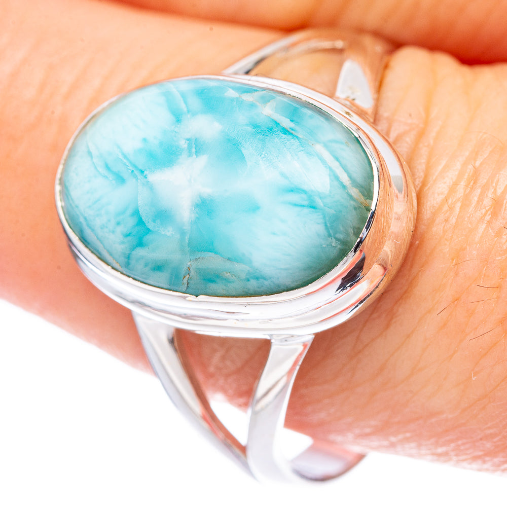 Larimar Ring Size 9.75 (925 Sterling Silver) R1721