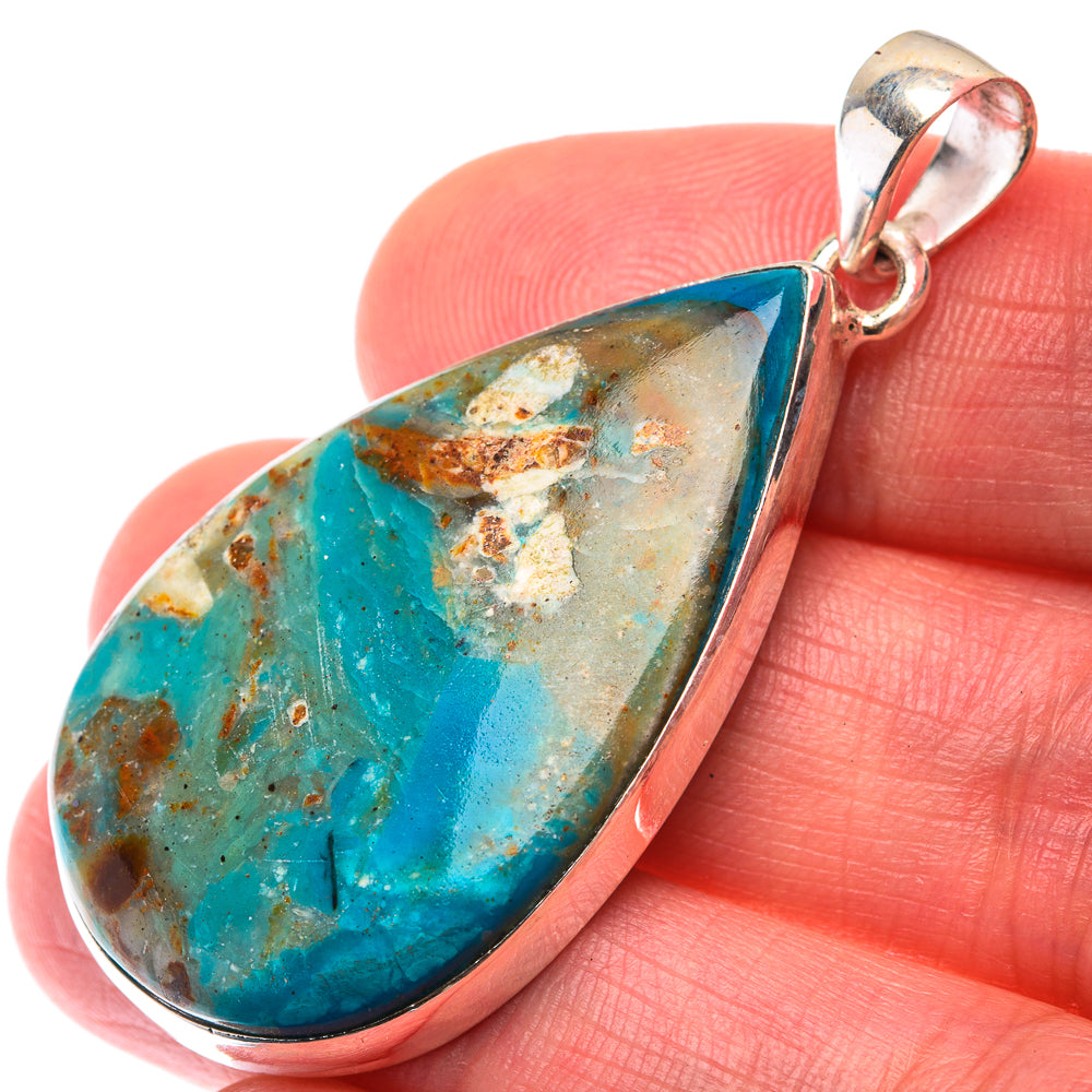 Peruvian Opal Pendant 1 7/8" (925 Sterling Silver) PD38460