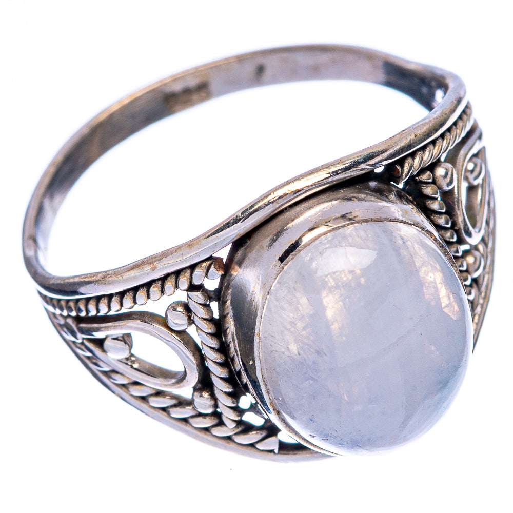 Rainbow Moonstone Ring Size 7.5 (925 Sterling Silver) R146193
