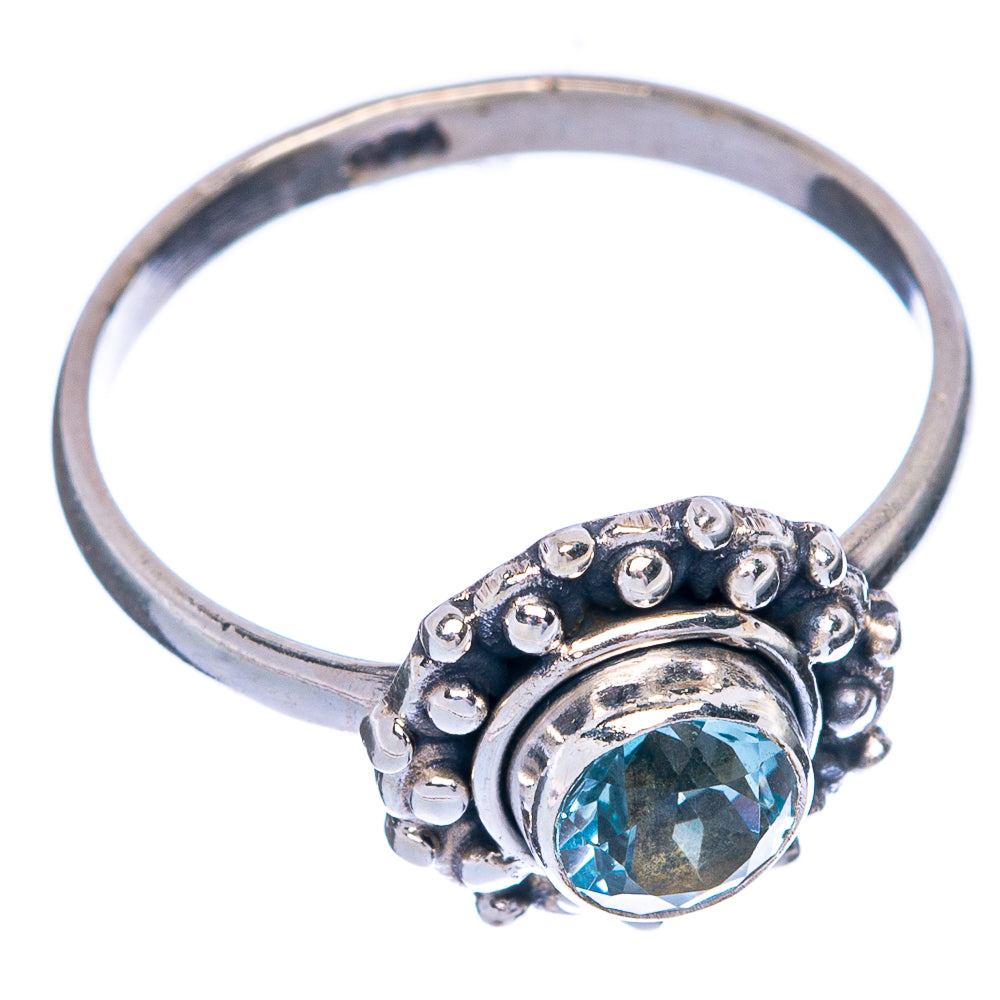Blue Topaz Dainty Ring Size 6.25 (925 Sterling Silver) R145367