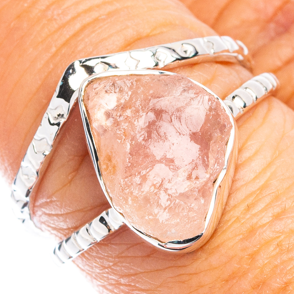 Premium Rose Quartz Ring Size 7.75 (925 Sterling Silver) R8084