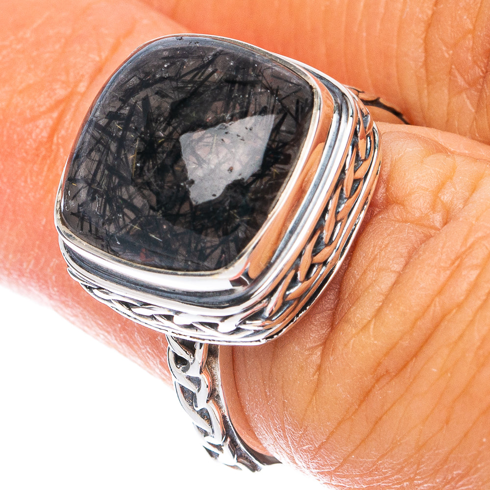 Premium Tourmalinated Quartz Ring Size 5.75 (925 Sterling Silver) RING7743