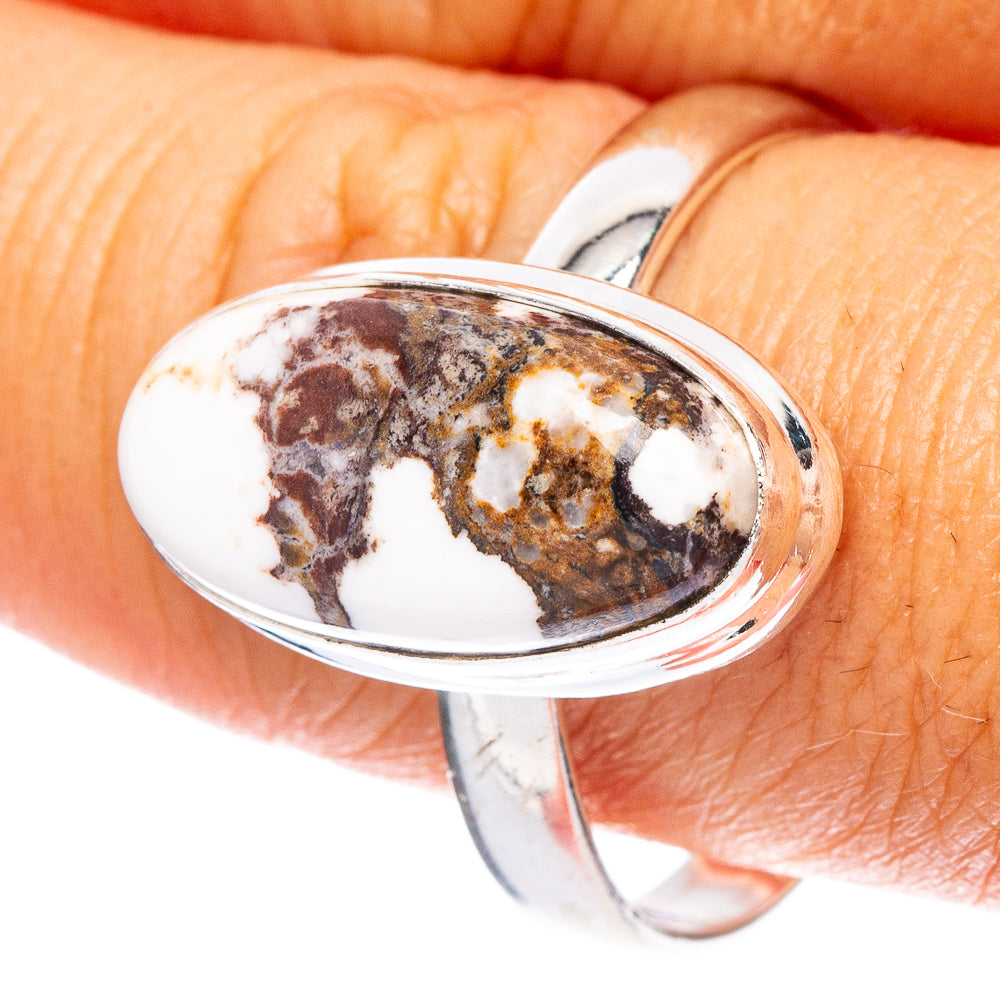Wild Horse Jasper Ring Size 11 (925 Sterling Silver) R6787