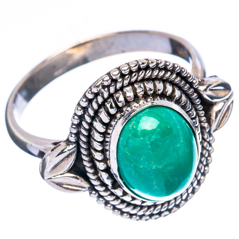 Rare Arizona Turquoise Ring Size 7.5 (925 Sterling Silver) R3376