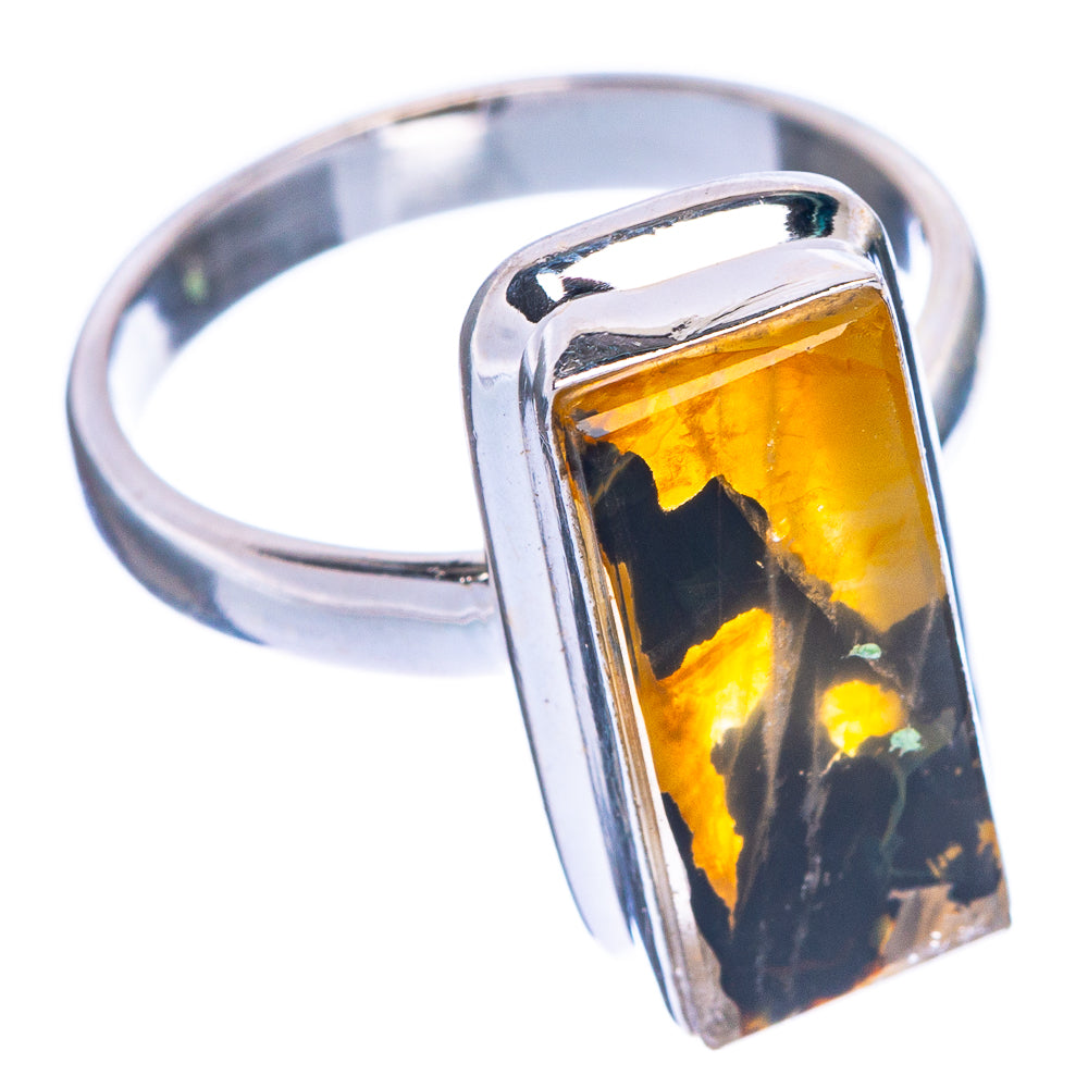 Rare Scenic Dendritic Agate Ring Size 6.25 (925 Sterling Silver) R1183