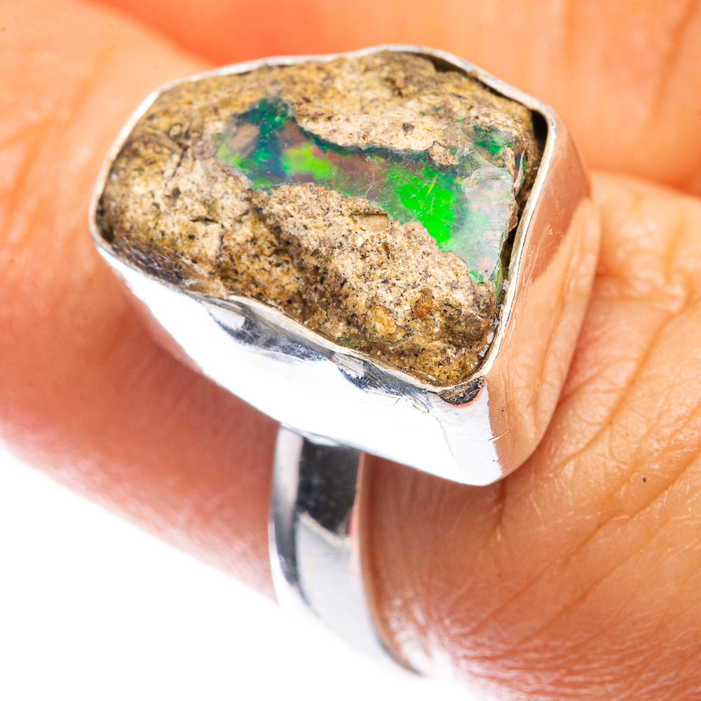 Raw Ethiopian Opal Ring Size 6 (925 Sterling Silver) R142429