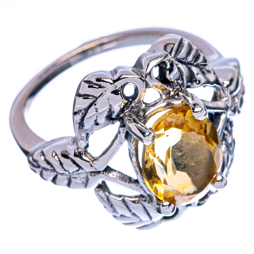 Faceted Citrine Ring Size 7.25 (925 Sterling Silver) R146381