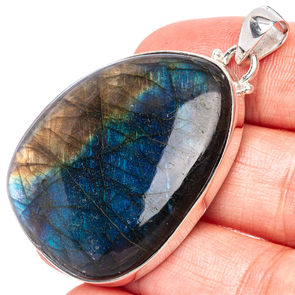 Labradorite Pendant 2" (925 Sterling Silver) P42468