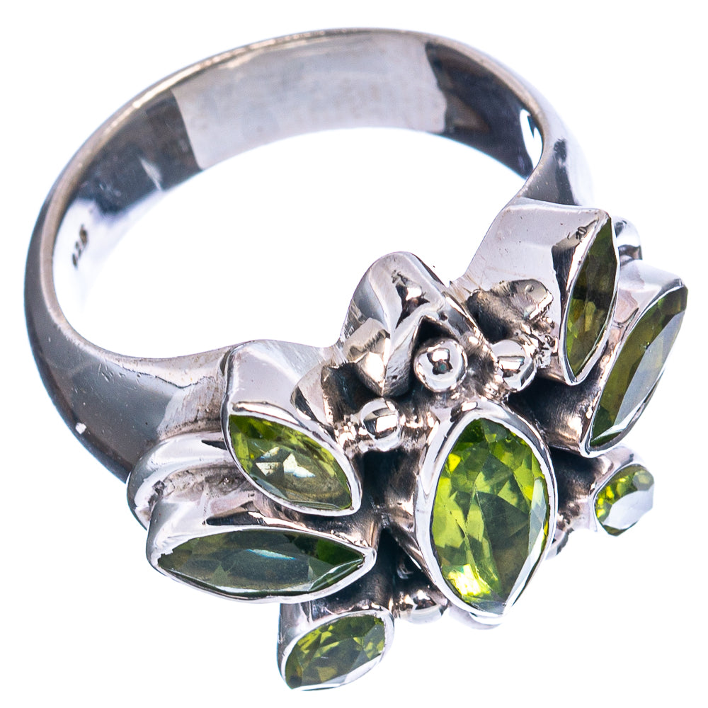Premium Peridot Ring Size 7.75 (.925 Sterling Silver)