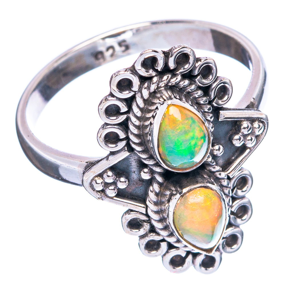 Rare  Ethiopian Opal Ring Size 7.5 (925 Sterling Silver) R3694