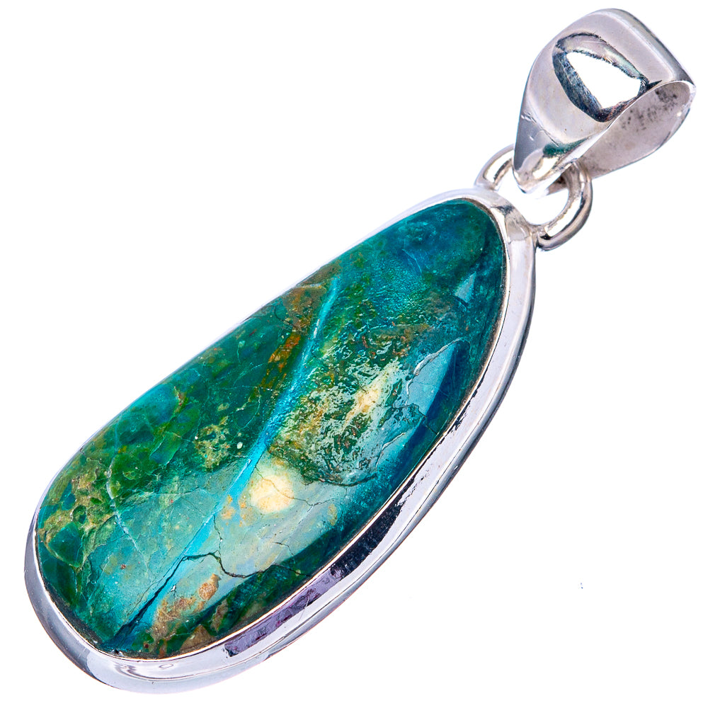 Rare Peruvian Opal 925 Sterling Silver Pendant 1 1/2" (925 Sterling Silver) P42650