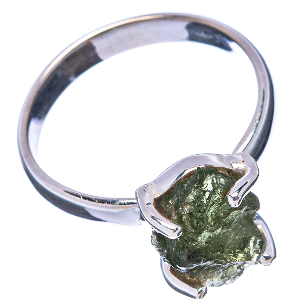 Moldavite Ring Size 6 (.925 Sterling Silver)