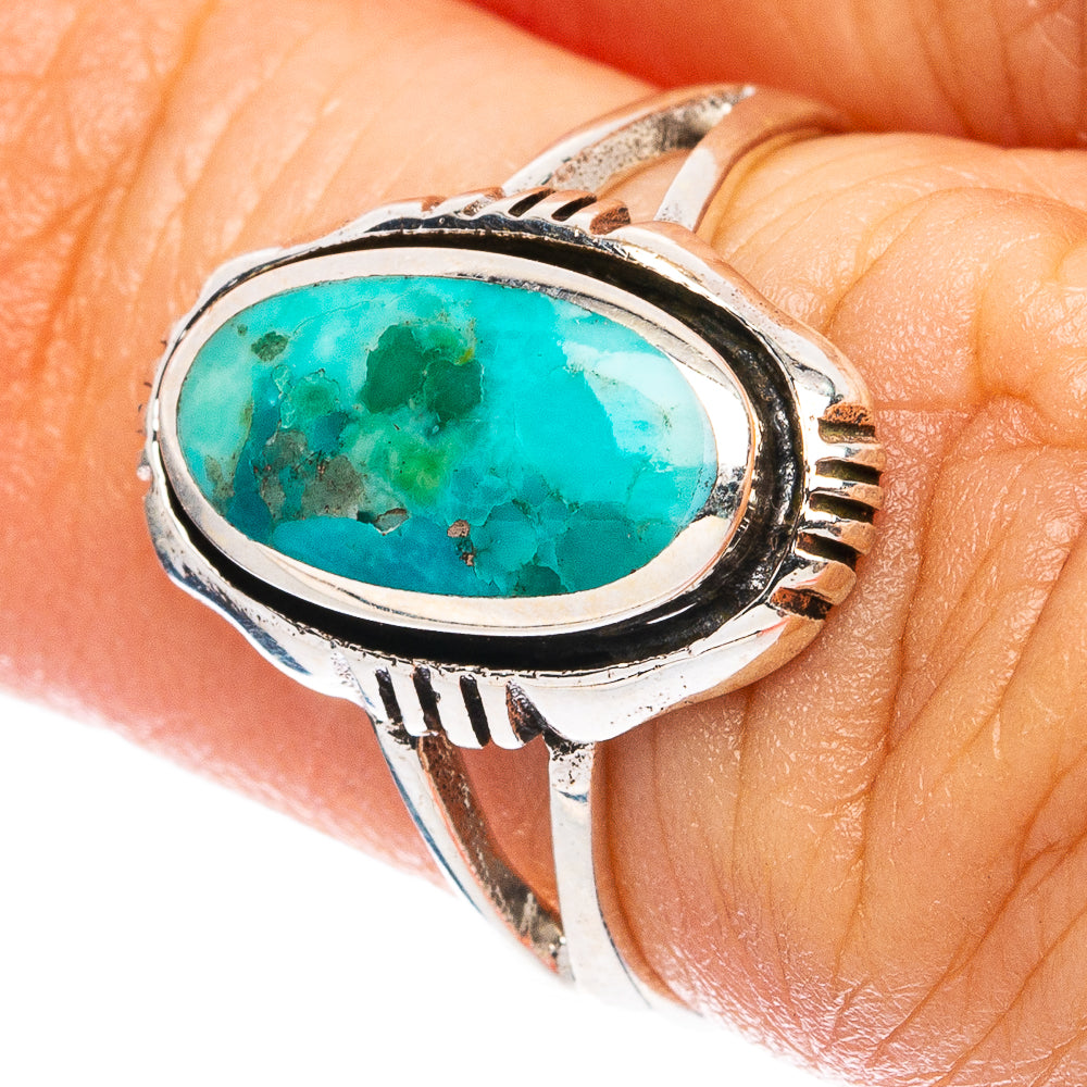 Rare Arizona Turquoise Ring Size 5.5 (925 Sterling Silver) R5006