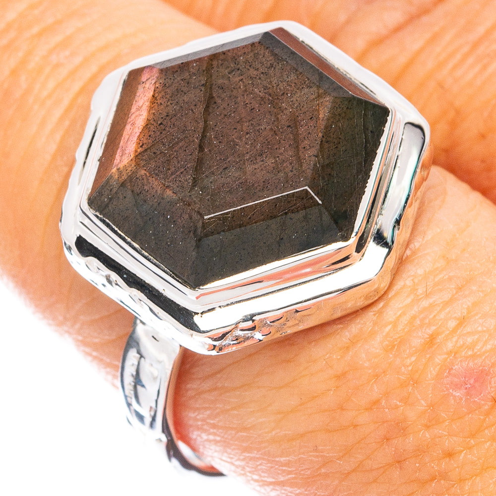 Premium Labradorite Ring Size 8.75 (925 Sterling Silver) R8056