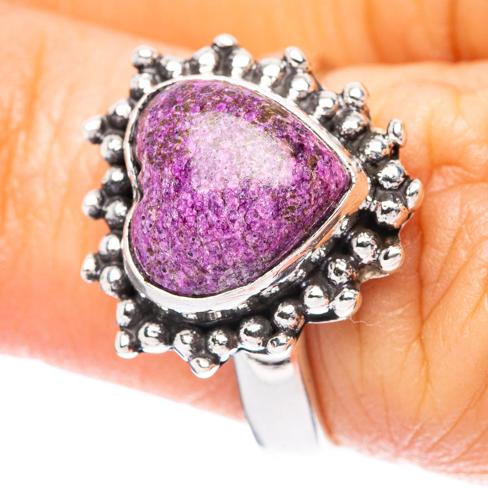 Stichtite Heart 925 Sterling Silver Ring Size 6 (925 Sterling Silver) R3926