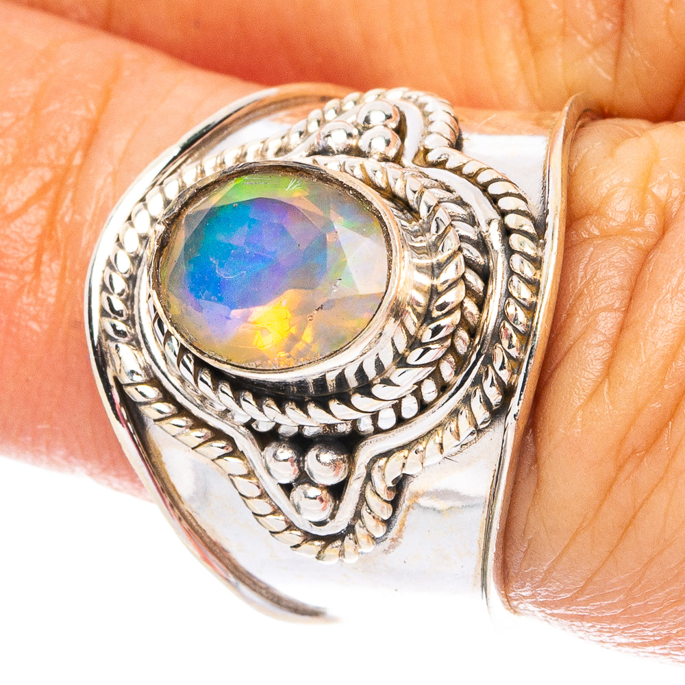 Rare Ethiopian Opal 925 Sterling Silver Ring Size 6.25 (925 Sterling Silver) R6109