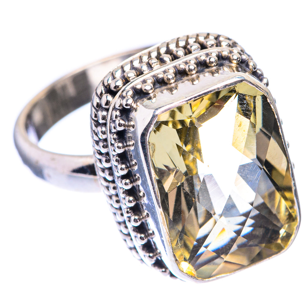 Faceted Citrine Ring Size 6.25 (925 Sterling Silver) R140585